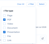 Filtering - Smart Search